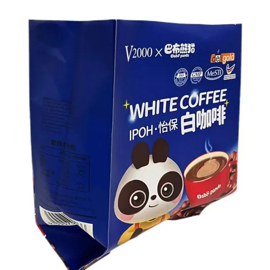 Custom Printed Gusset Packaging Zip Lock Valve Eco Friendly Coffee Bean Bag 