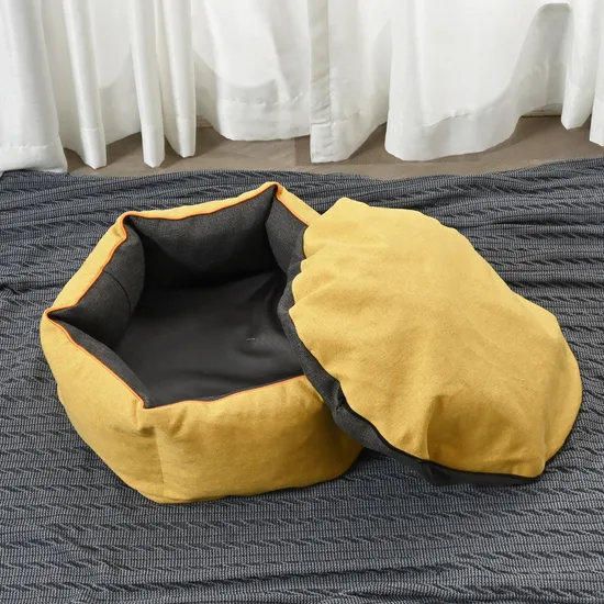 Konfurt Wholesale Bottom Oxford Fabric Soft Fabric Washable Luxury Designer Pet Bed Puppy Dog Sofa Bed 