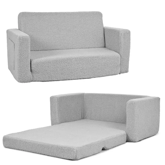 Toddler Chair Flip Open 2 in 1 Convertible Foam Cartoon Kids Sofa 