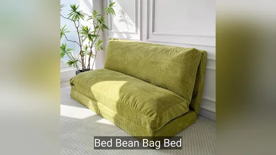 Folding Sofa Bed Bean Bag Chair Bed Floor Mattress for Adults 