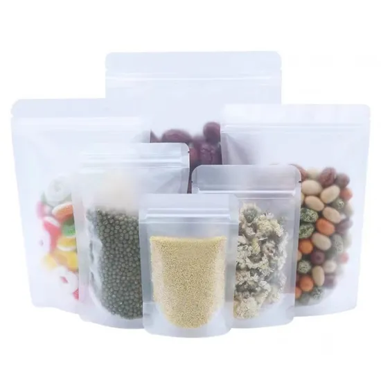 Stand up Custom Food Biodegradable Matte Sealed Plastic Bean Bag 