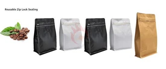 Custom Printed Foil Packing Empty Coffee Coffee Bean Bags 