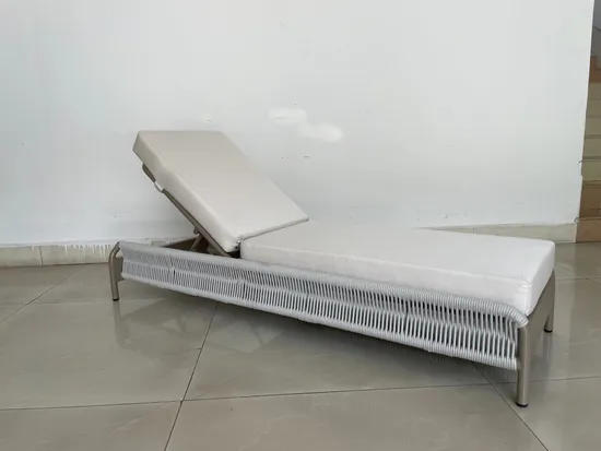 Customized Modern Design Outdoor Garden Hotel Swimming Pool Home Resort Villa Leisure Rope Woven Chaise Lounge 