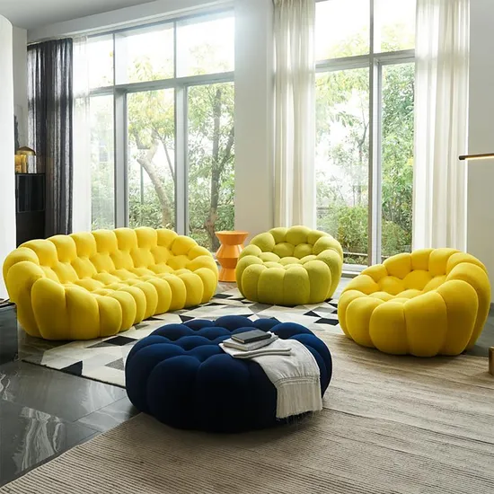 Sponge Foam Compressed Sofa Sectional Corner Modular Design 