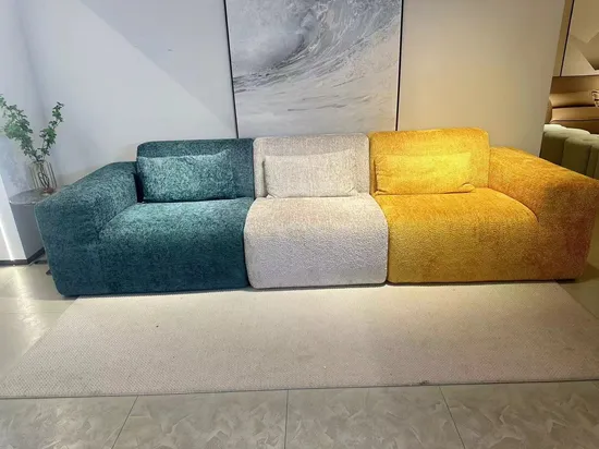 Modern Living Room Home Furniture Sofa Set Compression Reclining Sectional Foam Modular Combination Compression Sofa 