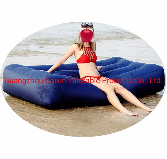 Waterproof Nylon Inflatable Lazy Bag Air Beach Lounger 