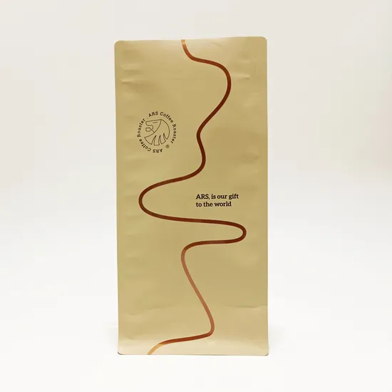 Custom Printed Resealable Square Ziplock Coffee Beans Bag 